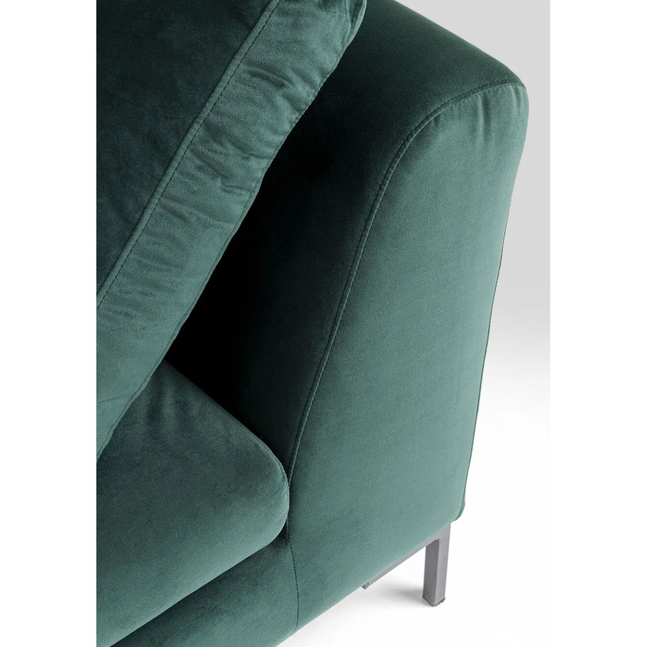 KARE Design Canapés D Angle Gianni Pm Velours Vert Fonce Gauche Online