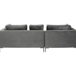 KARE Design Canapés D Angle Gianni Pm Velours Gris Gauche Hot