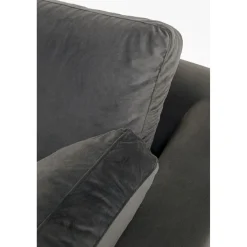 KARE Design Canapés D Angle Gianni Pm Velours Gris Gauche Hot
