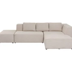 KARE Design Canapés D Angle Infinity Ottomane Creme Droite Discount