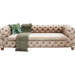 KARE Design Canapés Desire 3-Places Velours Ecru Best