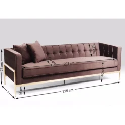 KARE Design Canapés Loft 3-Places Marron Online