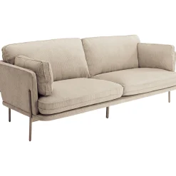 KARE Design Canapés Shirly 3-Places Creme 221Cm Clearance