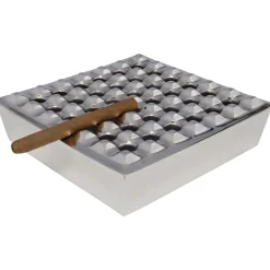 KARE Design Cendrier Soho Carre Argente 25X25Cm Online