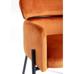 KARE Design Chaise A. Acc. Alexia.Velours Orange Sale