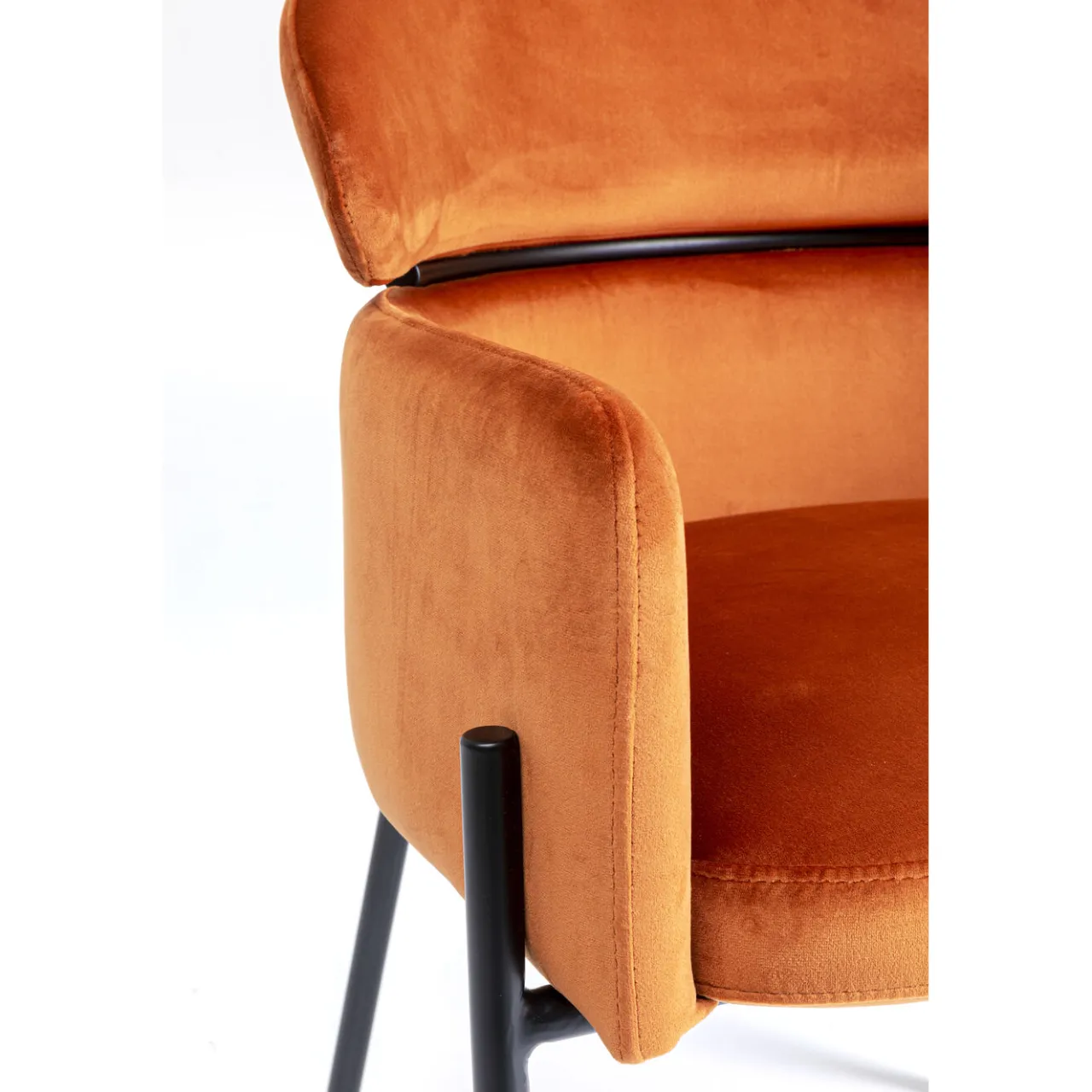 KARE Design Chaise A. Acc. Alexia.Velours Orange Sale