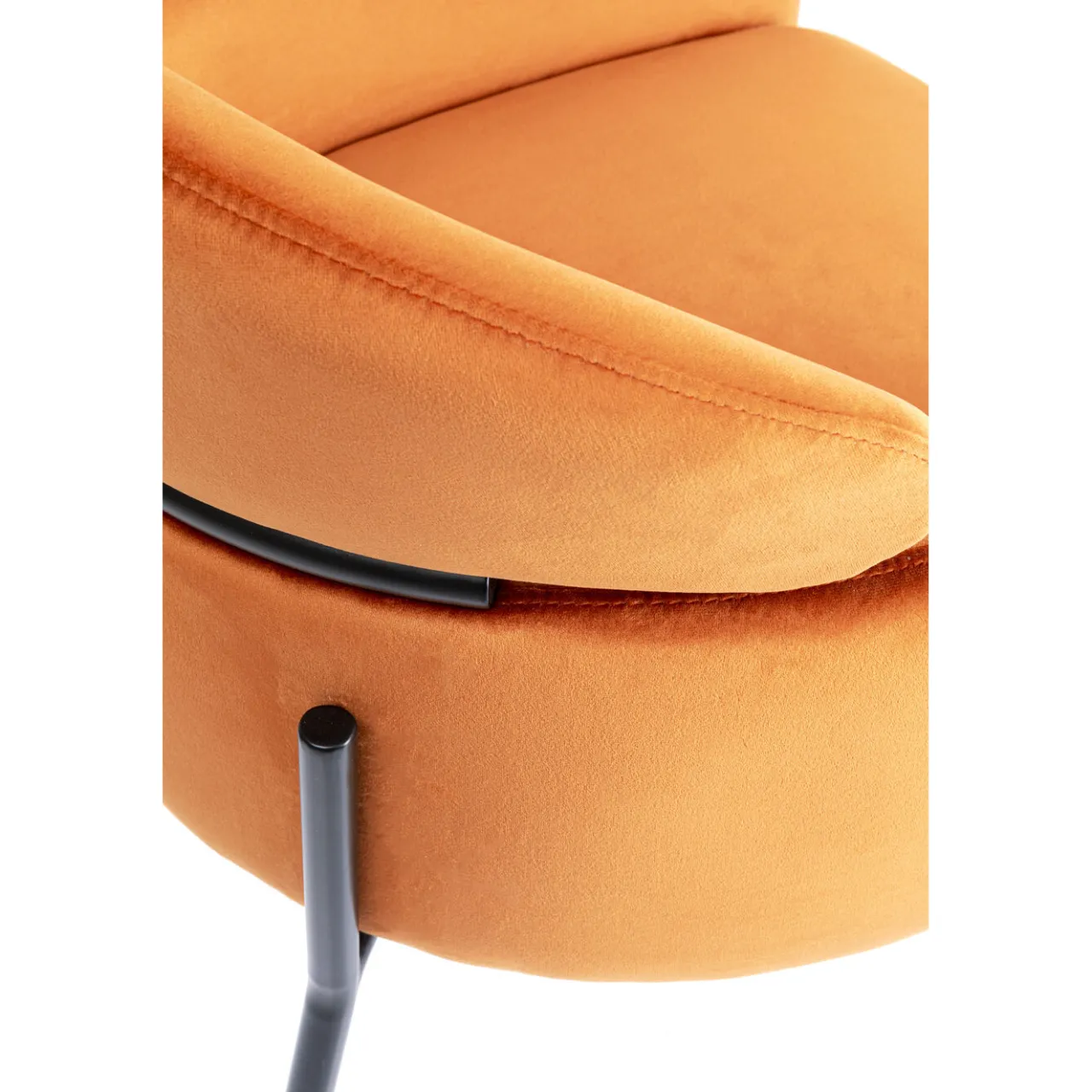 KARE Design Chaise A. Acc. Alexia.Velours Orange Sale