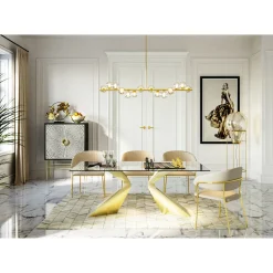KARE Design Chaise A. Acc. Belle Velvet Creme (2/Set) Best