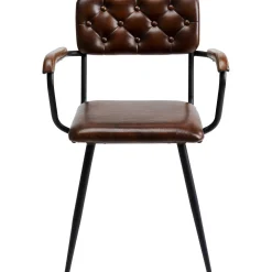 KARE Design Chaise A. Acc. Salsa.Cuir Marron Clearance
