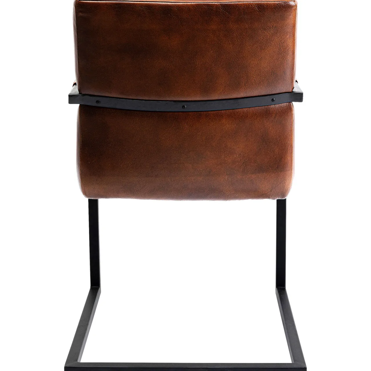KARE Design Chaise Cantilever Lola Cuir Marron Sale