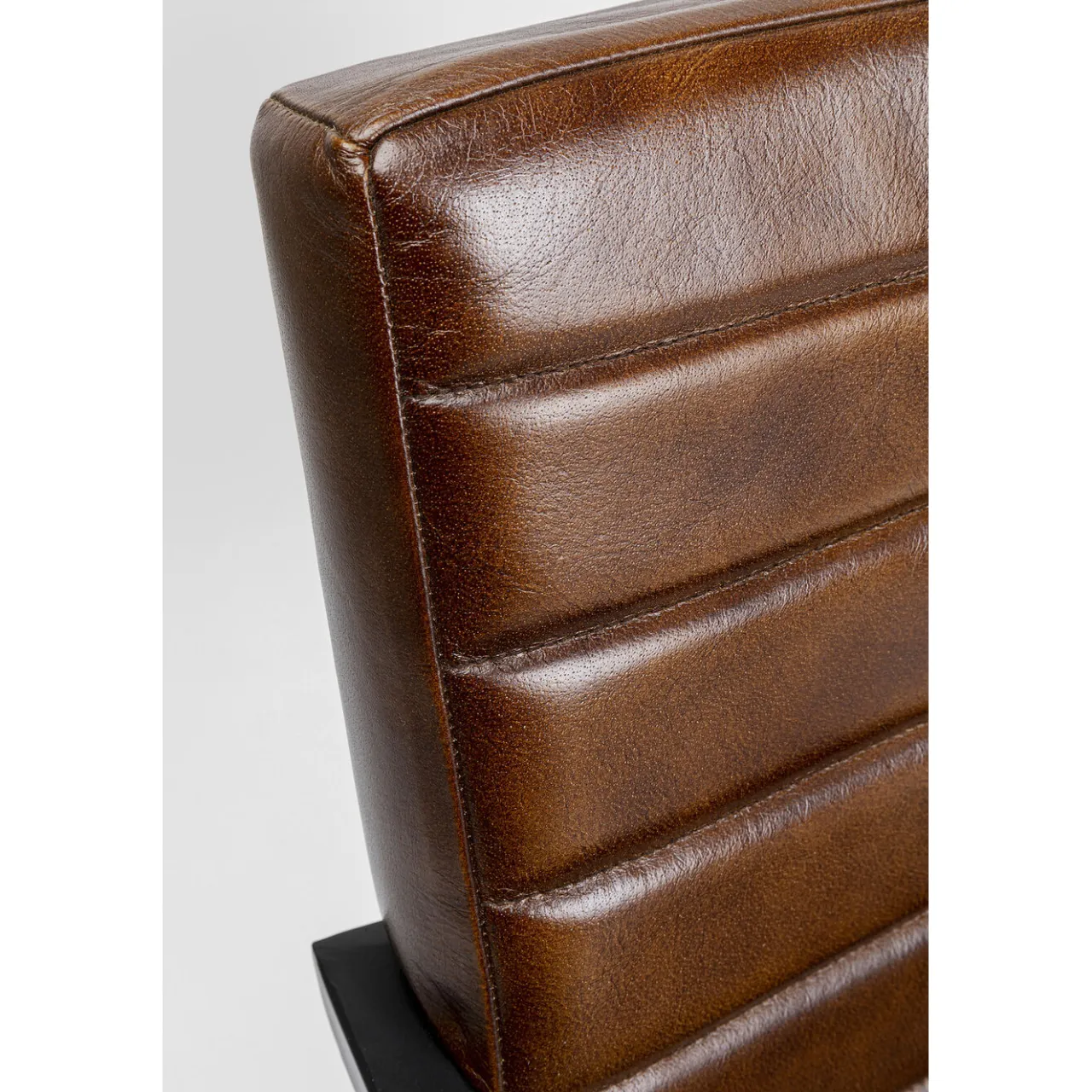 KARE Design Chaise Cantilever Lola Cuir Marron Sale