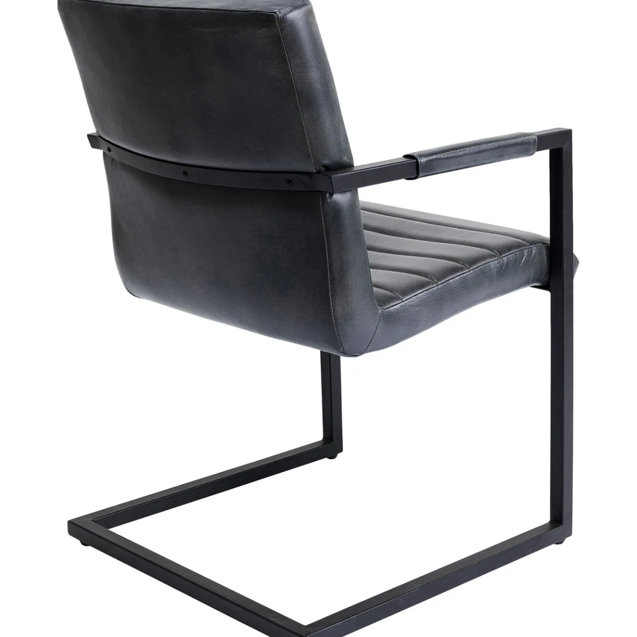 KARE Design Chaise Cantilever Lola Cuir Gris Online