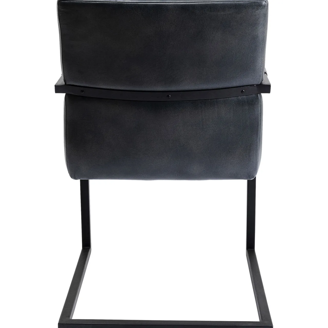 KARE Design Chaise Cantilever Lola Cuir Gris Online