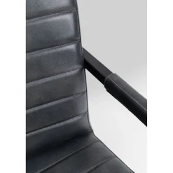 KARE Design Chaise Cantilever Lola Cuir Gris Online