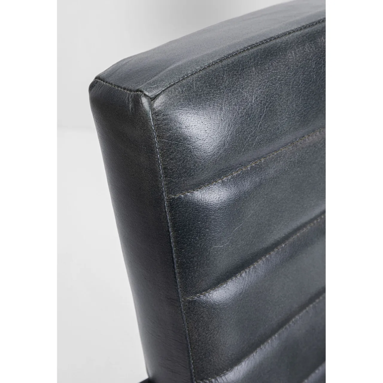 KARE Design Chaise Cantilever Lola Cuir Gris Online