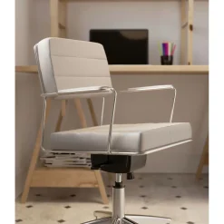 KARE Design Chaise De Bureau Pivotante Dottore Gris Online