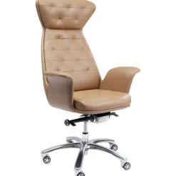 KARE Design Chaise De Bureau Pivotante Brady Argente Hot