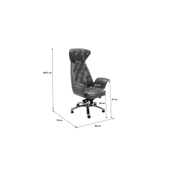 KARE Design Chaise De Bureau Pivotante Brady Argente Hot