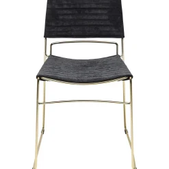 KARE Design Chaise Hugo Noir/Dore Best