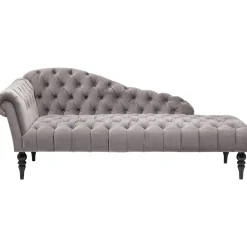 KARE Design Chaise Longue Desire Gris Argente Hot