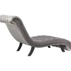 KARE Design Chaise Longue Desire Velours Argente Sale