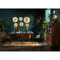 KARE Design Chaise Pivotante Colmar Jaune Discount
