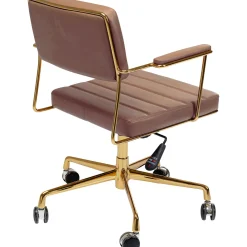 KARE Design Chaise Pivotante De Bureau Dottore Marron Discount