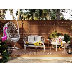 KARE Design Chaise Suspendue Ibiza Blanc Discount
