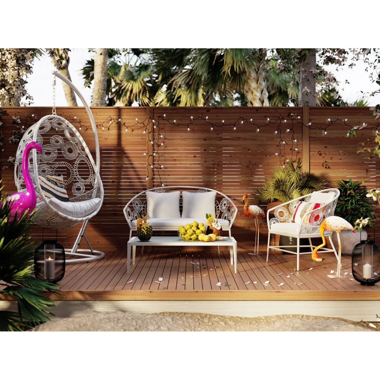 KARE Design Chaise Suspendue Ibiza Blanc Discount