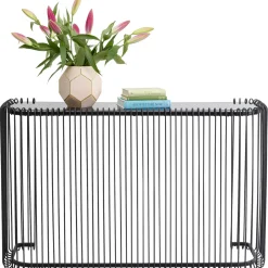 KARE Design Console Wire Noir 142X89Cm Outlet
