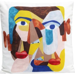 KARE Design Coussin Artistic Face 45X45Cm Clearance