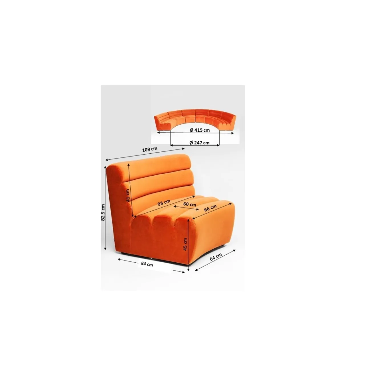 KARE Design Element D Assise Wave Orange Online
