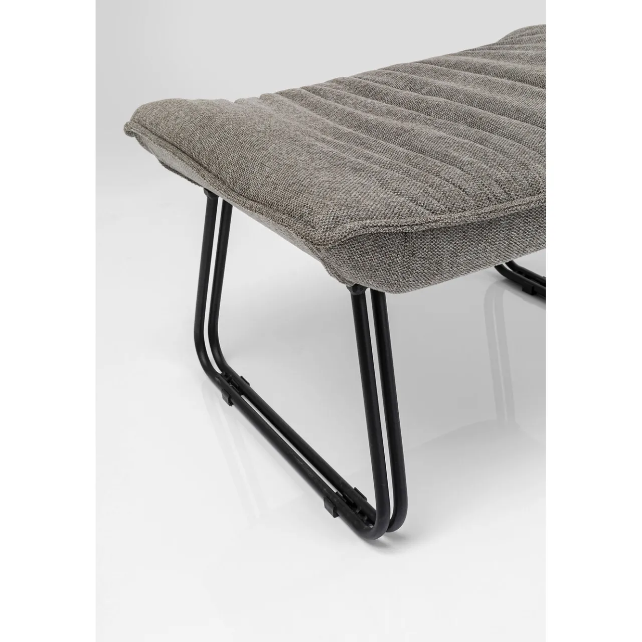 KARE Design Fauteuil Avec Repose-Pied Snuggle Gris (2/Parts) Outlet