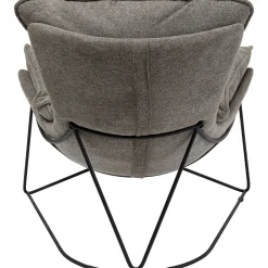 KARE Design Fauteuil Avec Repose-Pied Snuggle Gris (2/Parts) Outlet