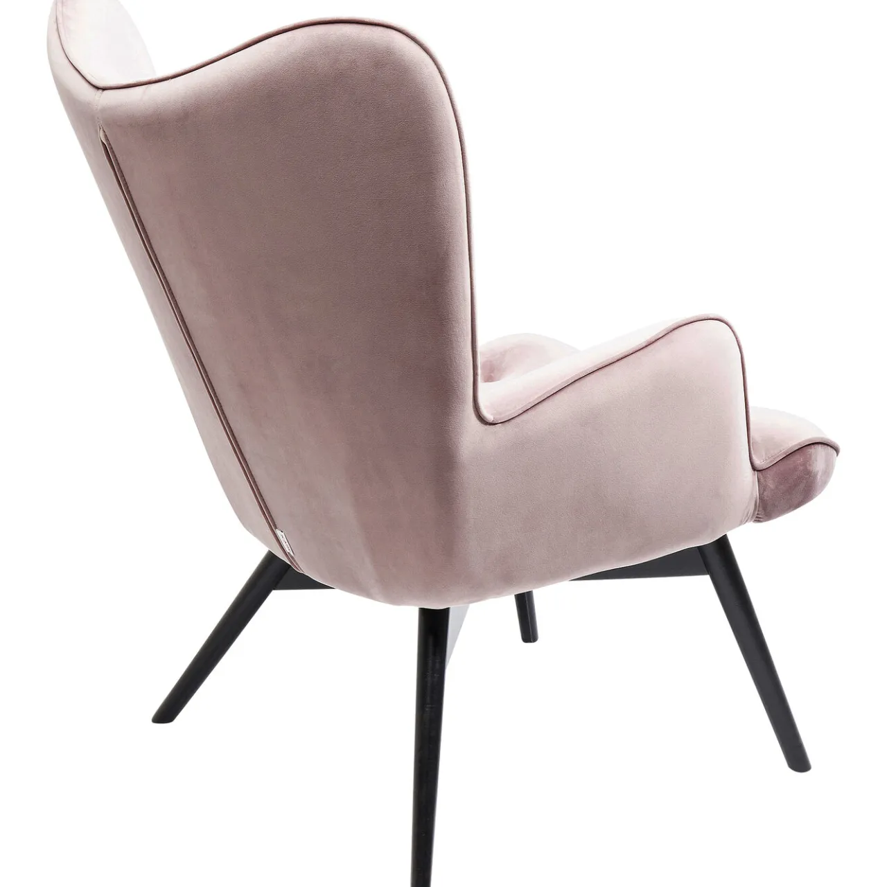 KARE Design Fauteuil Black Vicky Velours Rose Outlet