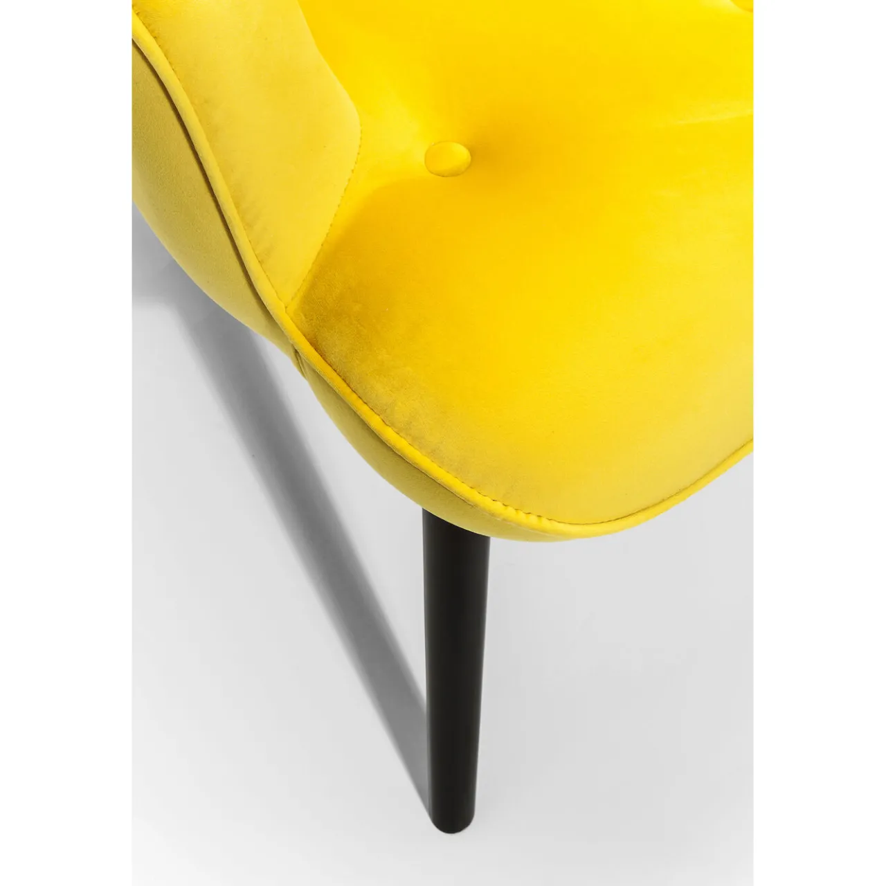 KARE Design Fauteuil Black Vicky Velours Jaune Online
