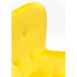 KARE Design Fauteuil Black Vicky Velours Jaune Online