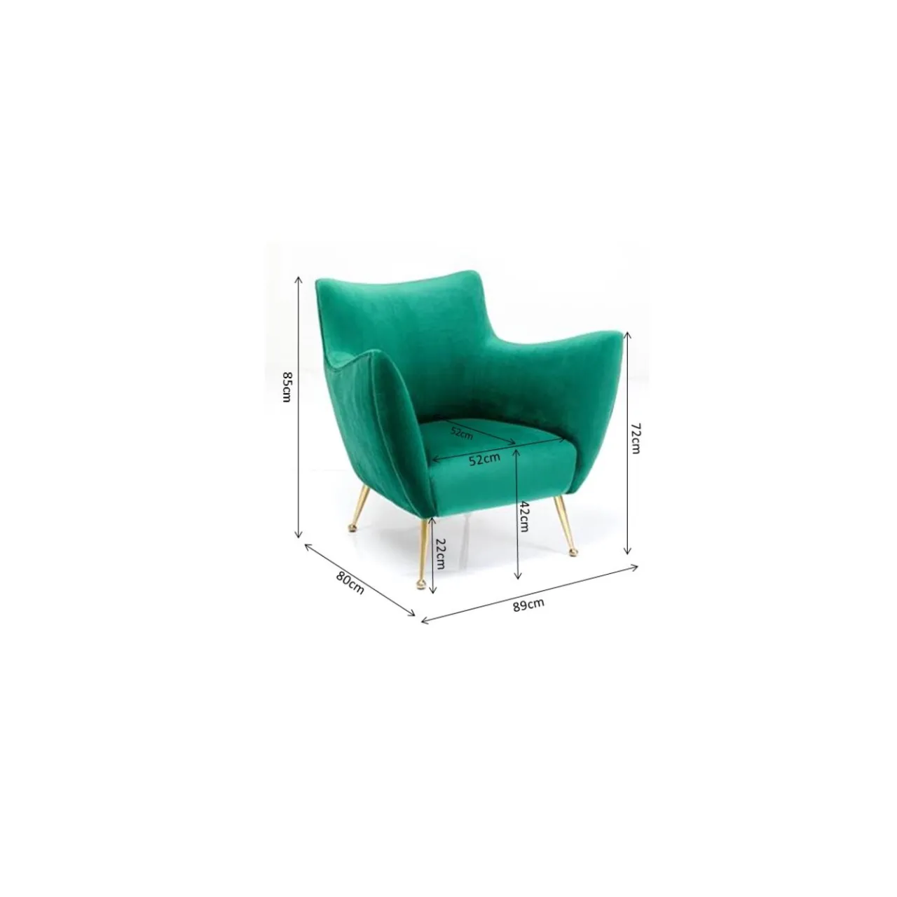 KARE Design Fauteuil Goldfinger Vert Best