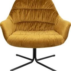 KARE Design Fauteuil Pivotant Bristol Jaune New