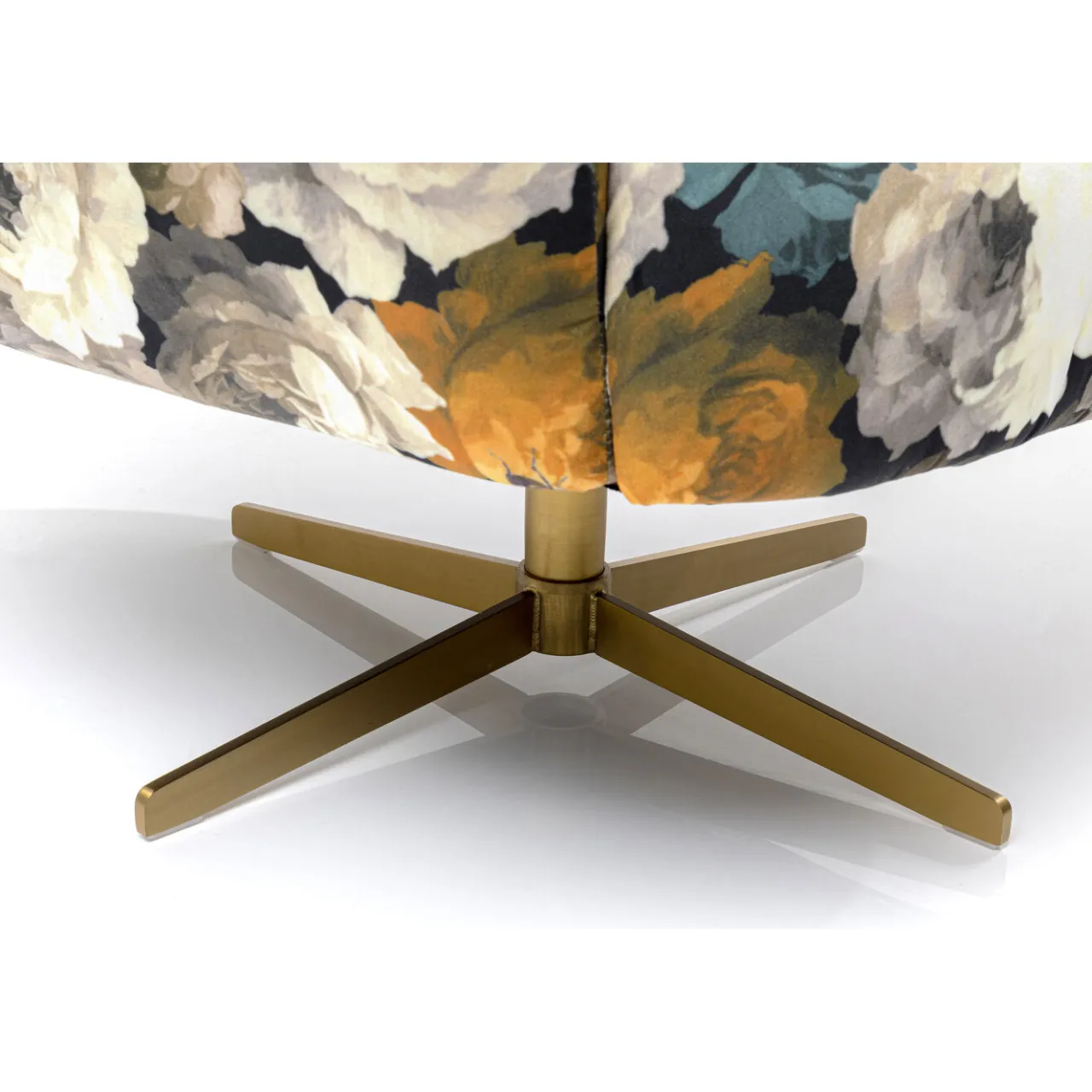 KARE Design Fauteuil Pivotant Peony Flower Jaune Outlet