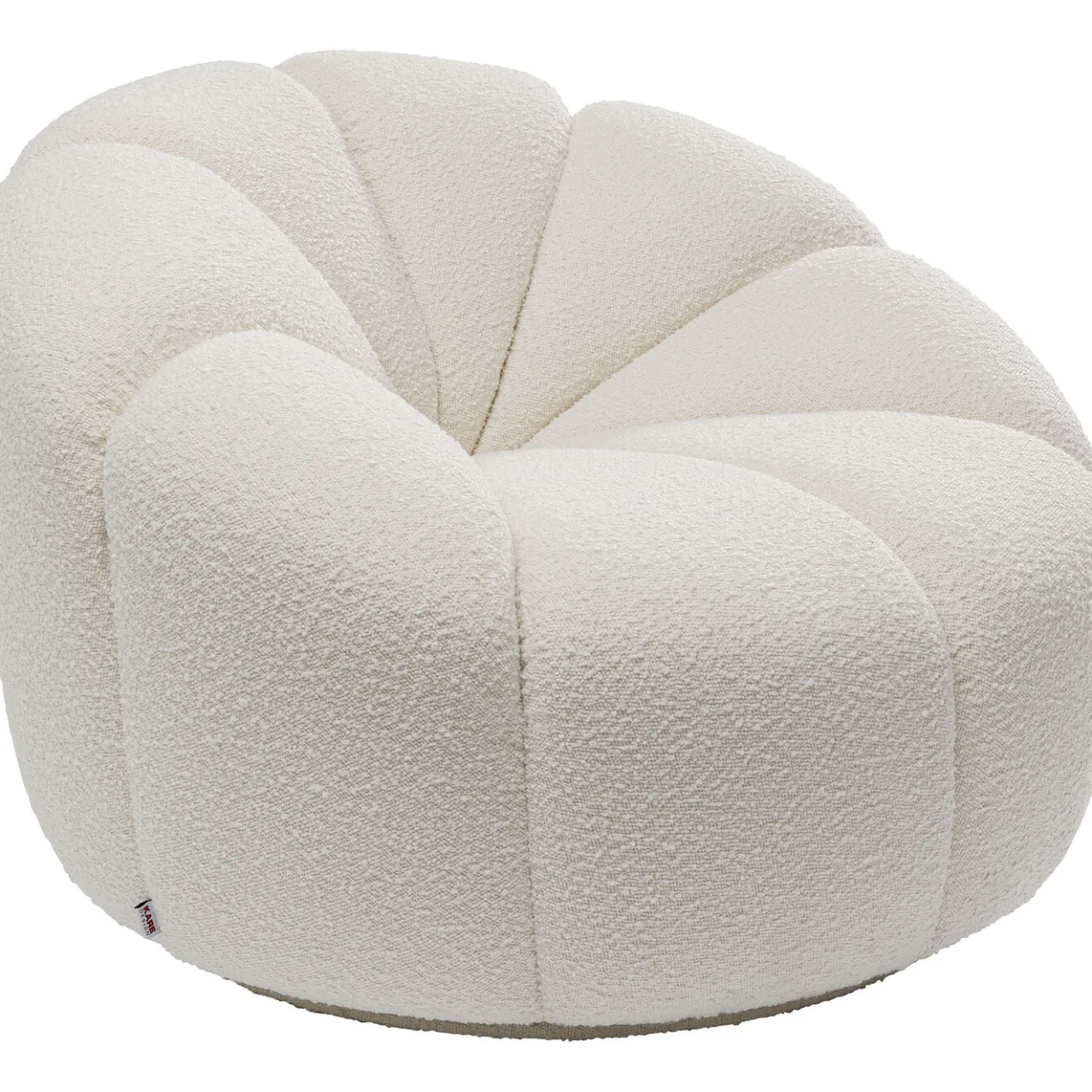 KARE Design Fauteuil Pivotant Peppo Lounge Blanc New