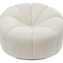 KARE Design Fauteuil Pivotant Peppo Lounge Blanc New