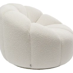KARE Design Fauteuil Pivotant Peppo Lounge Blanc New