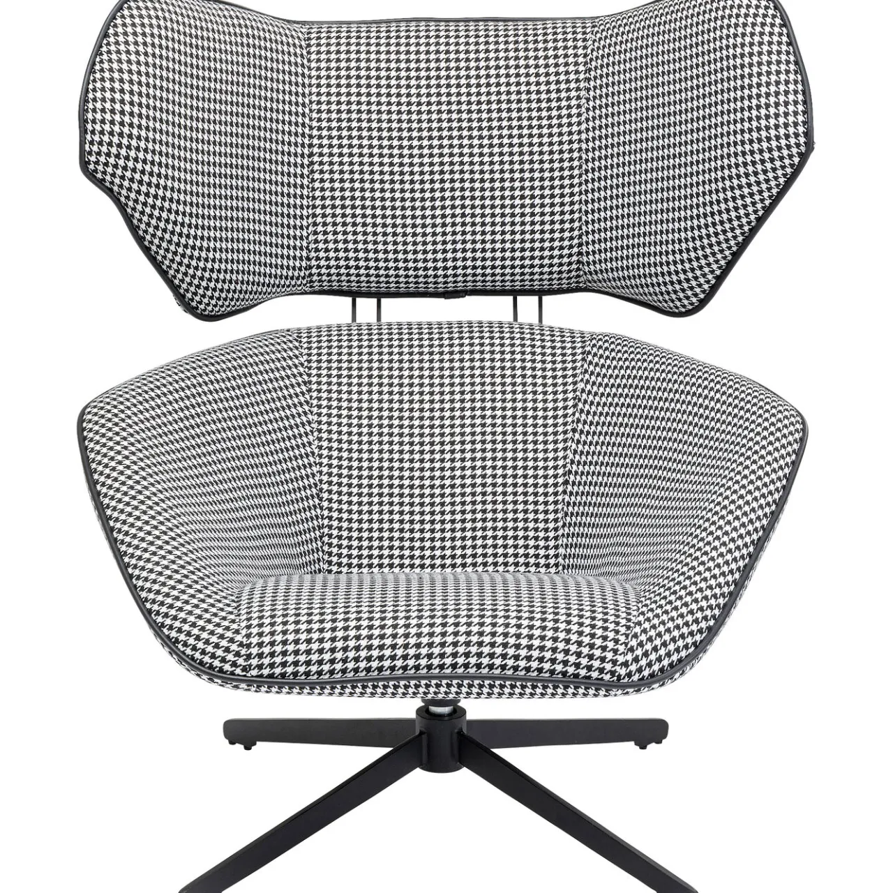 KARE Design Fauteuil Pivotant Toledo Noir-Blanc Outlet