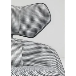 KARE Design Fauteuil Pivotant Toledo Noir-Blanc Outlet
