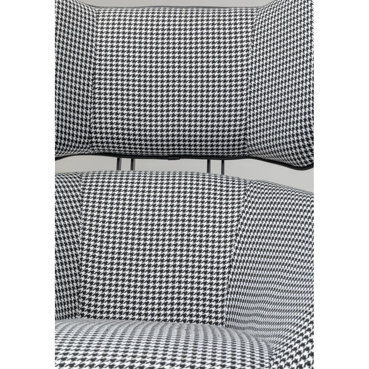KARE Design Fauteuil Pivotant Toledo Noir-Blanc Outlet
