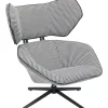 KARE Design Fauteuil Pivotant Toledo Noir-Blanc Sale