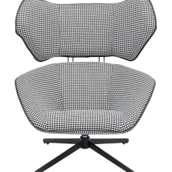 KARE Design Fauteuil Pivotant Toledo Noir-Blanc Sale