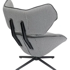 KARE Design Fauteuil Pivotant Toledo Noir-Blanc Sale