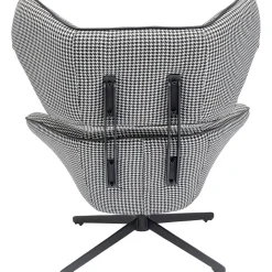 KARE Design Fauteuil Pivotant Toledo Noir-Blanc Sale